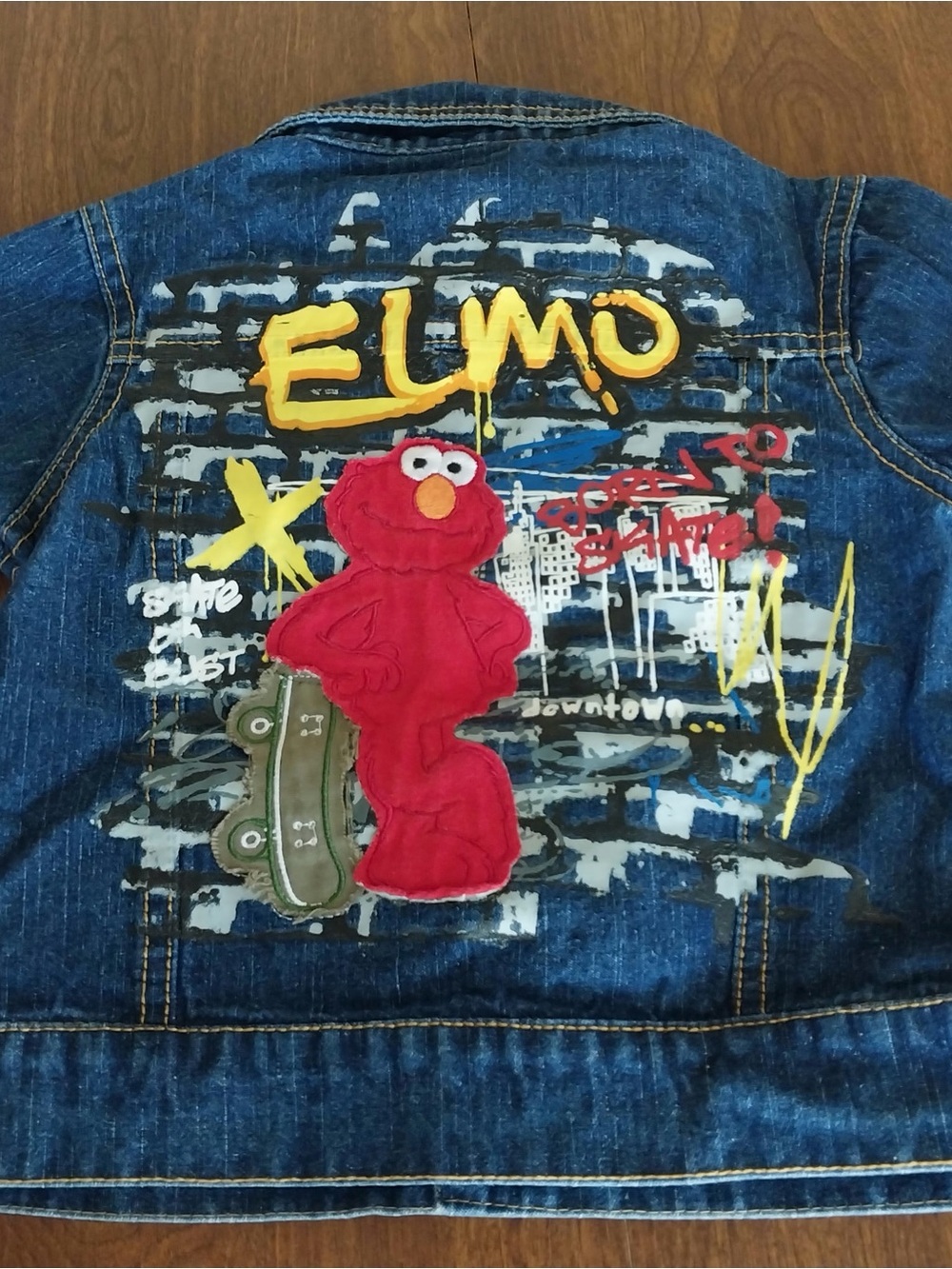 Kids Denim Elmo Jacket